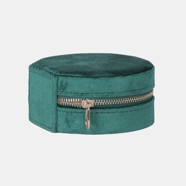 Antigone | Brydie Round Jewellery Box - Emerald | Shut the Front Door