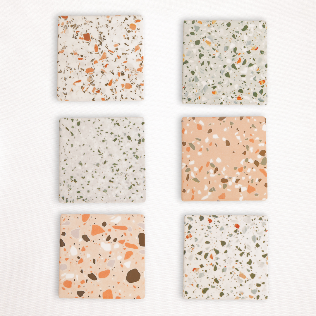 Garcia | Porcelain Coasters Square - Terrazzo | Shut the Front Door