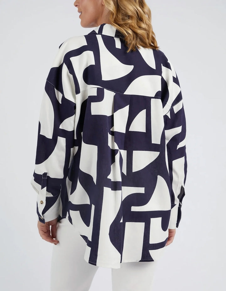 Elm Knitwear | Dali Abstract Shirt | Shut the Front Door