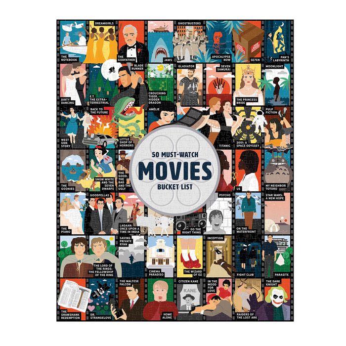 Ridleys | Bucket List Puzzle - 50 Must-Watch Movies | Shut the Front Door