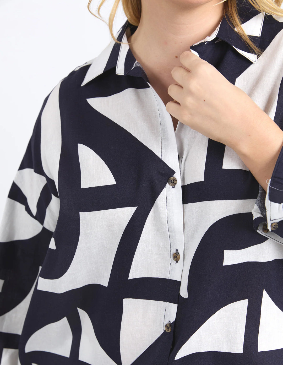 Elm Knitwear | Dali Abstract Shirt | Shut the Front Door