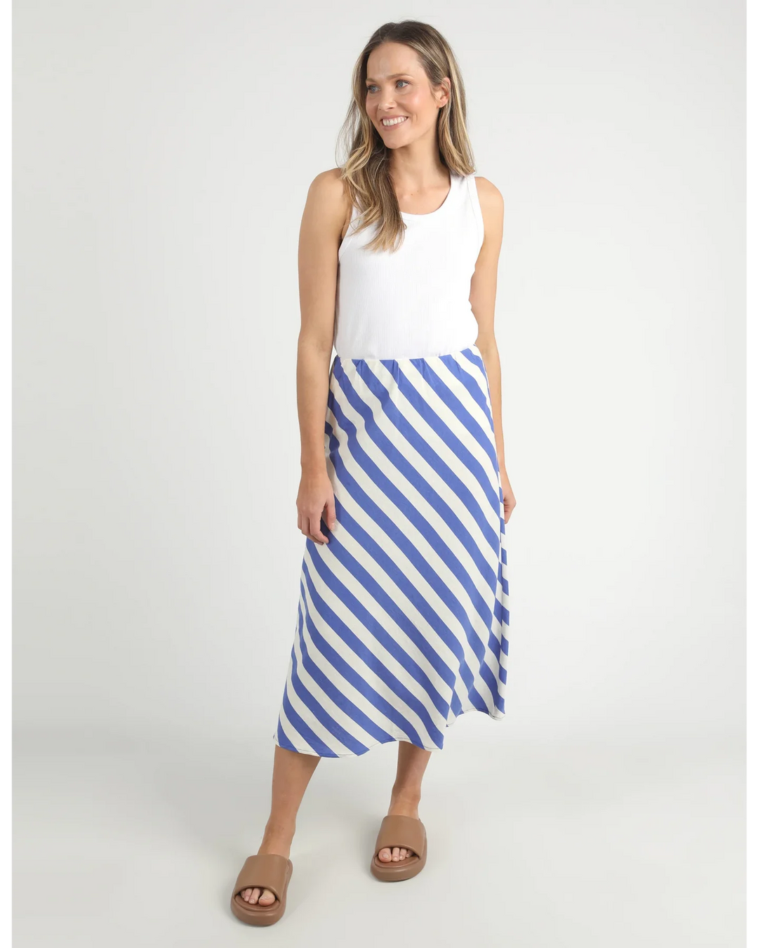 Elm Knitwear | Palermo Stripe Skirt | Shut the Front Door