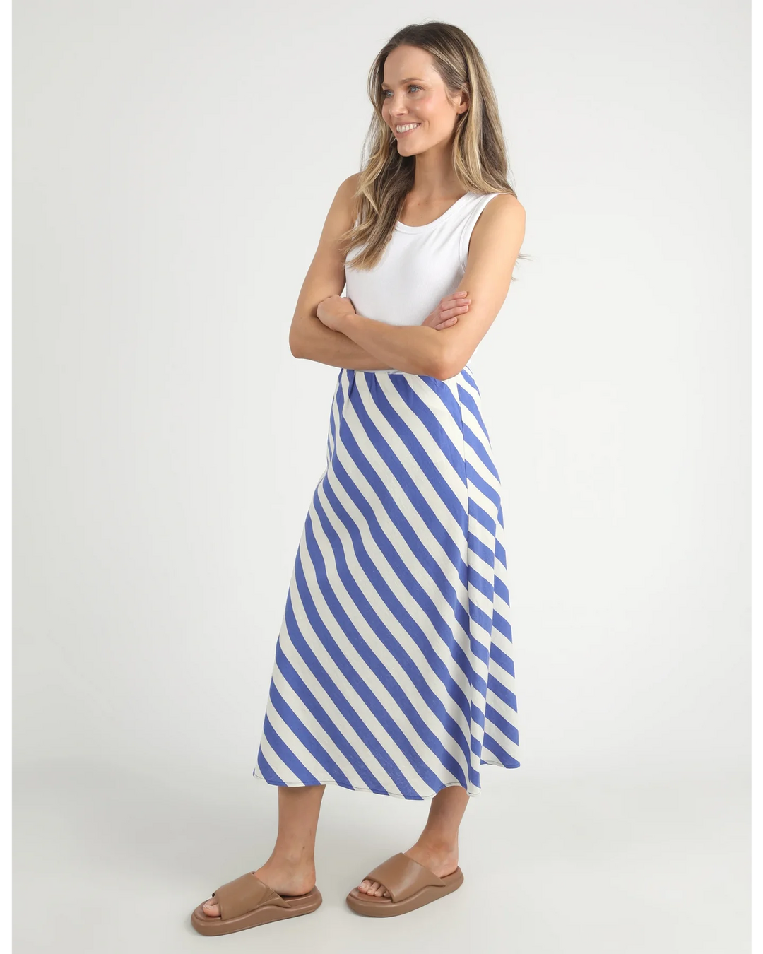 Elm Knitwear | Palermo Stripe Skirt | Shut the Front Door