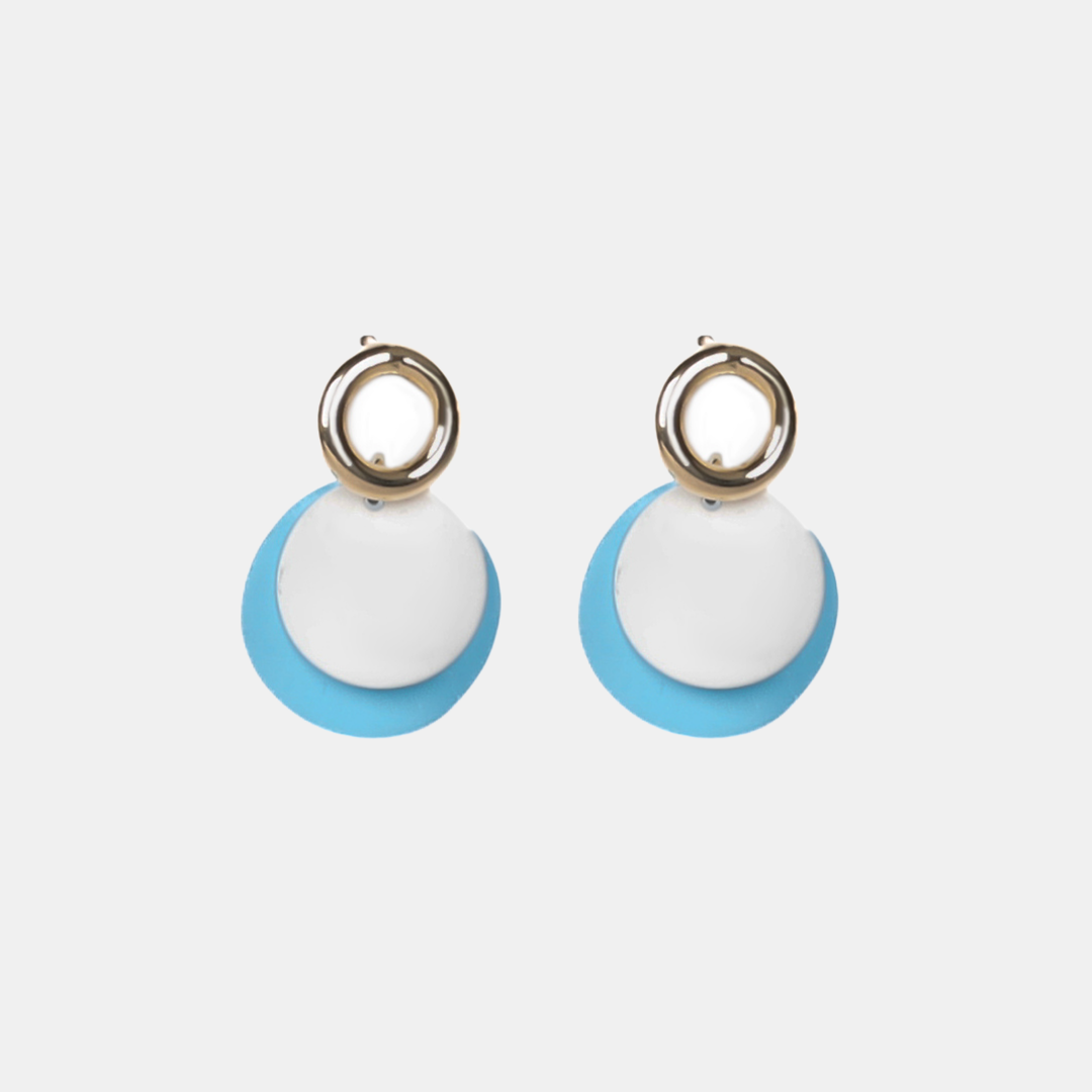 Antigone | Iris Earrings - Blue/White | Shut the Front Door