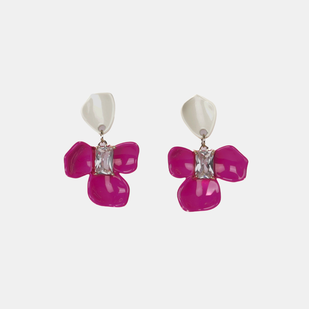 Antigone | Poppy Earrings - Pink/White | Shut the Front Door