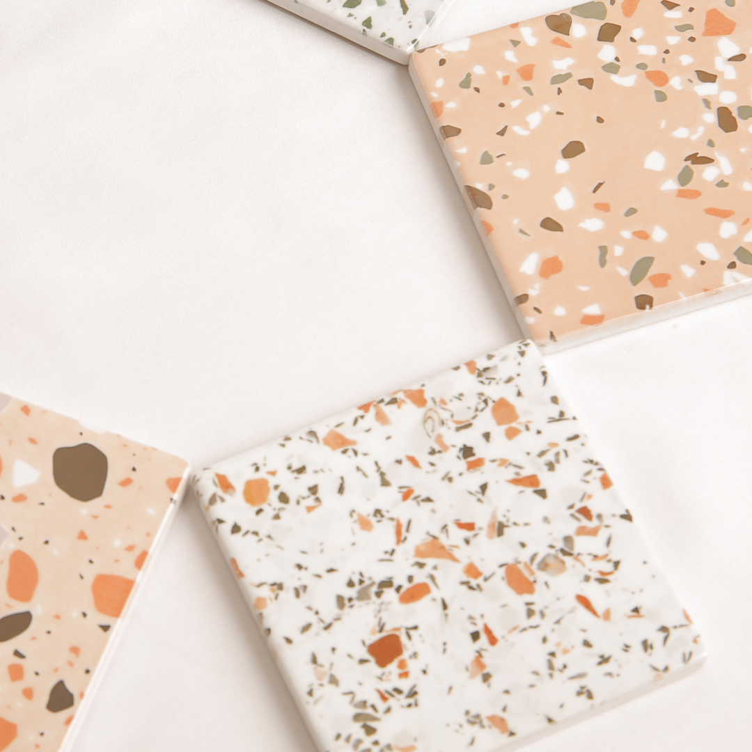 Garcia | Porcelain Coasters Square - Terrazzo | Shut the Front Door