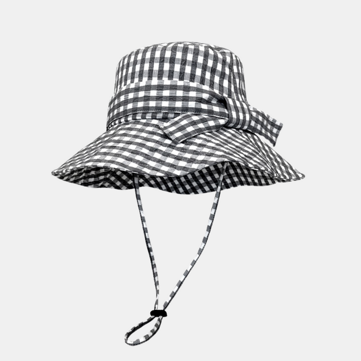 Antigone | Kiera Check Bucket Hat - Black/White | Shut the Front Door