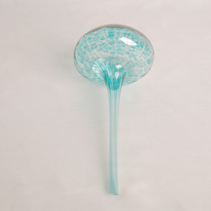 Garcia | Glass Plant Feeder Mushroom - Aqua | Shut the Front Door