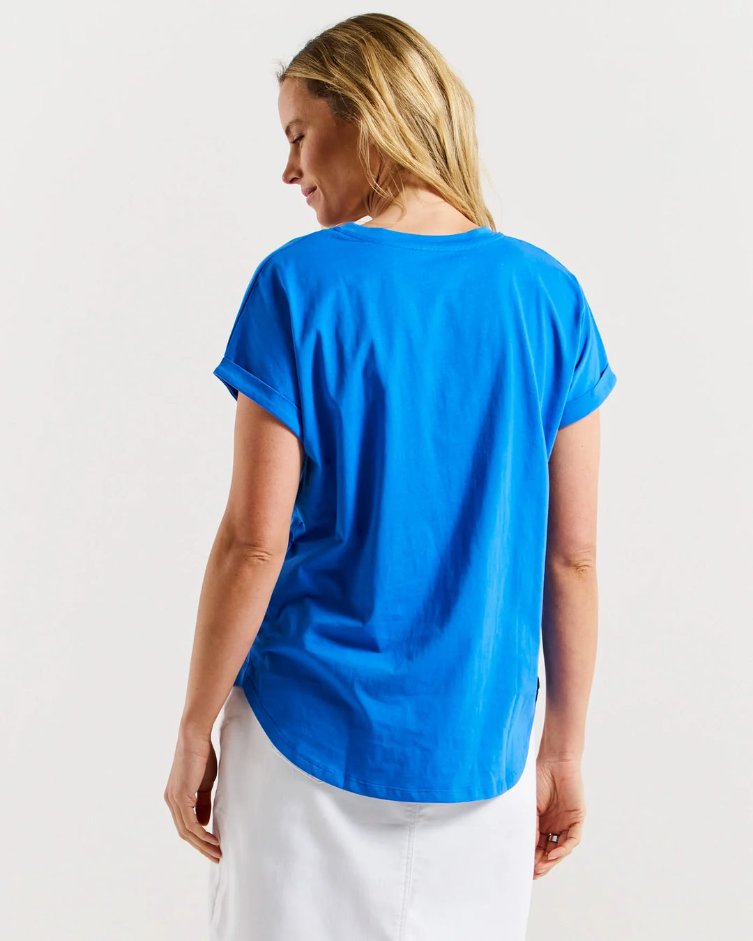 Betty Basics | Hailey Short Sleeve Tee - St Barts Palms | Shut the Front Door