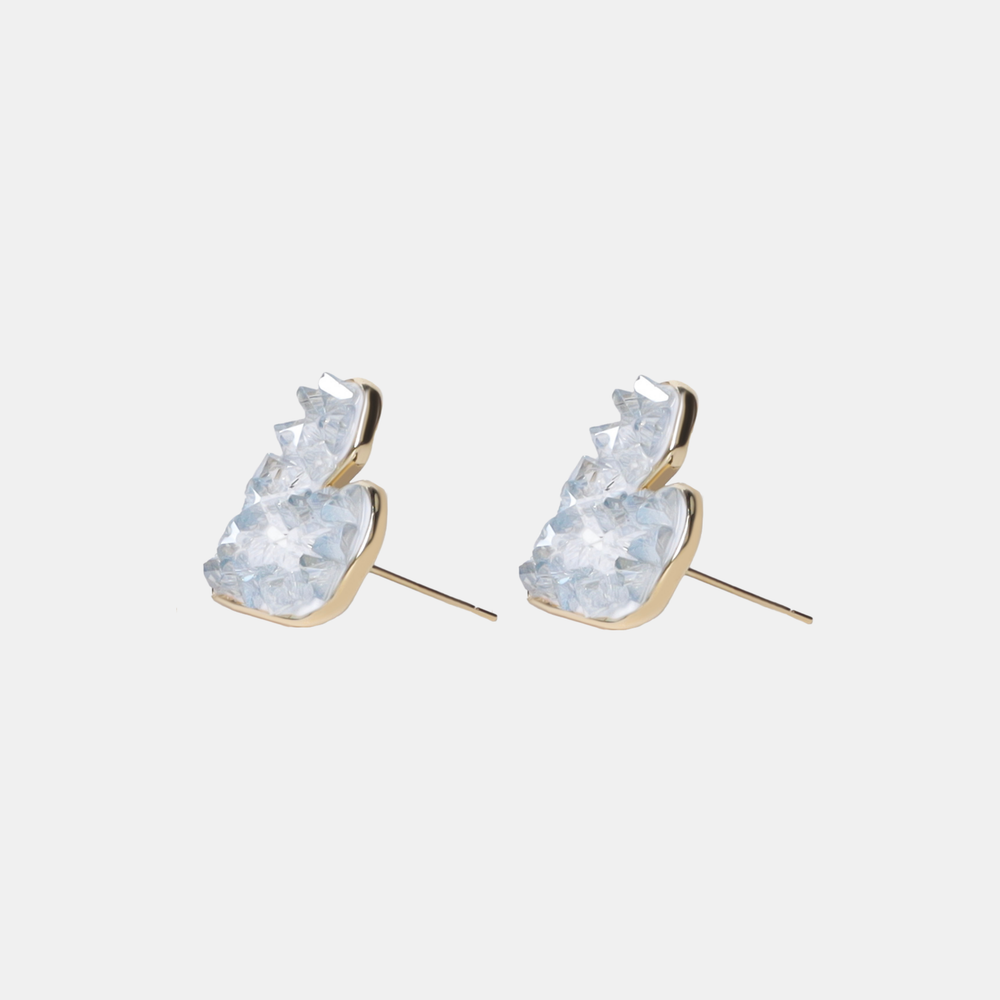 Antigone | Clover Earrings - Grey/White | Shut the Front Door