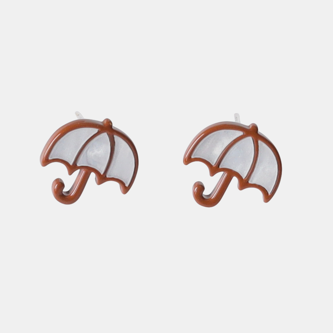 Antigone | Umbrella  Earrings - White | Shut the Front Door