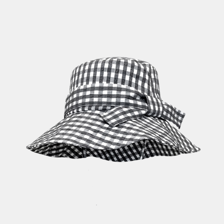 Antigone | Kiera Check Bucket Hat - Black/White | Shut the Front Door