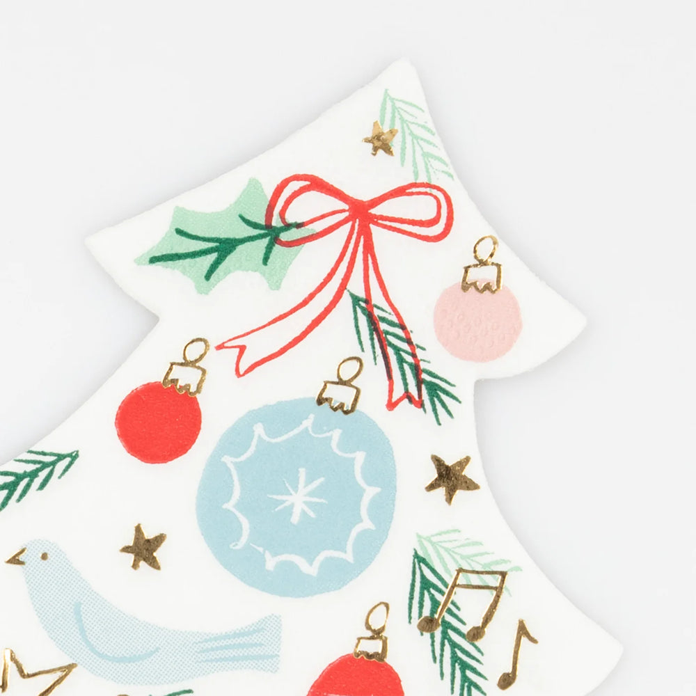 Meri Meri | Festive Pattern Tree Napkins | Shut the Front Door