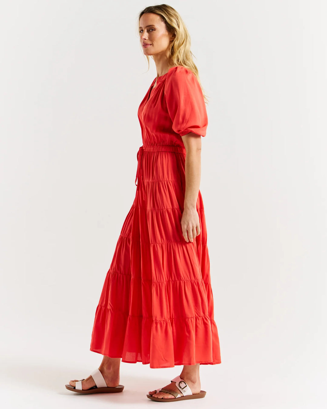 Betty Basics | Aleja Dress - Fiesta Red | Shut the Front Door