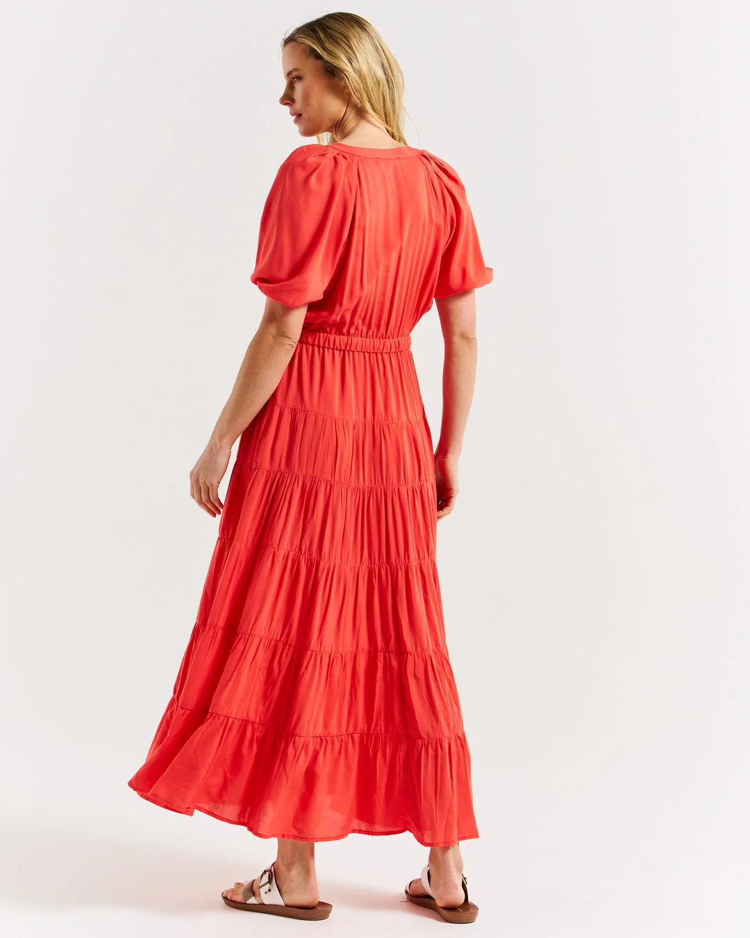 Betty Basics | Aleja Dress - Fiesta Red | Shut the Front Door