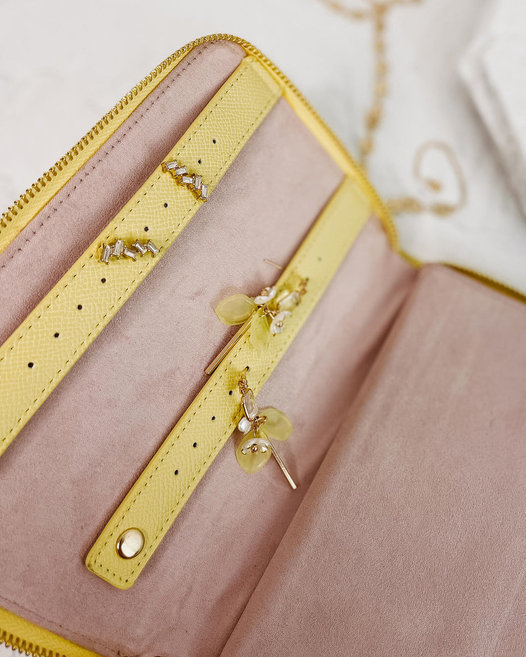 Louenhide | Katie Jewellery Wallet - Lemon | Shut the Front Door