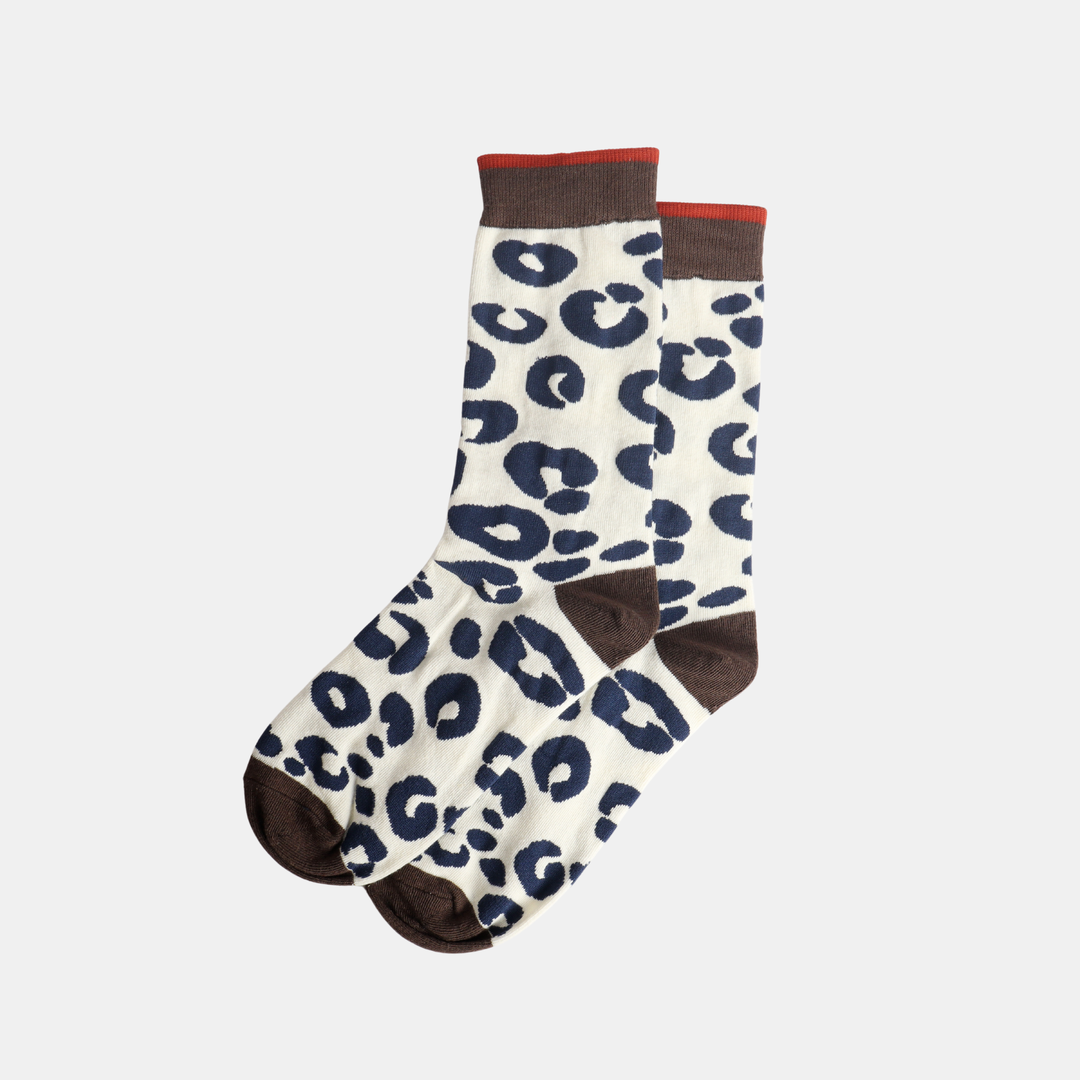 Antigone | Socks - White - Animal Print | Shut the Front Door