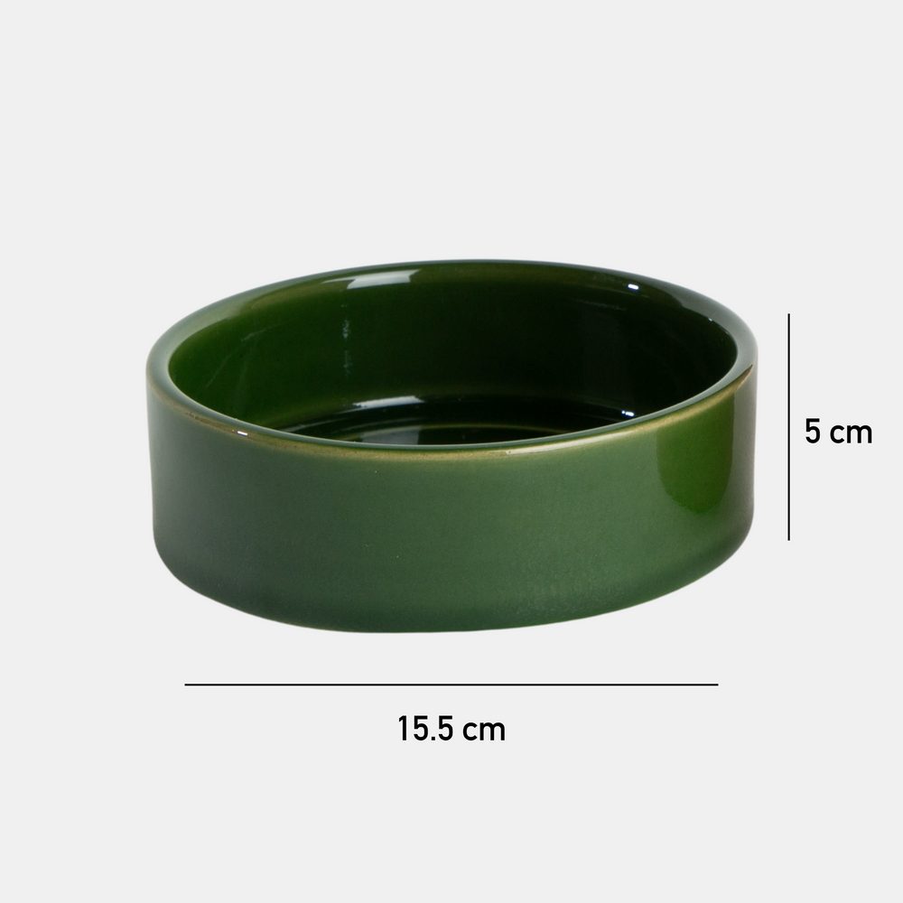 Antigone | Pet Bowl Medium - Olive Gloss | Shut the Front Door