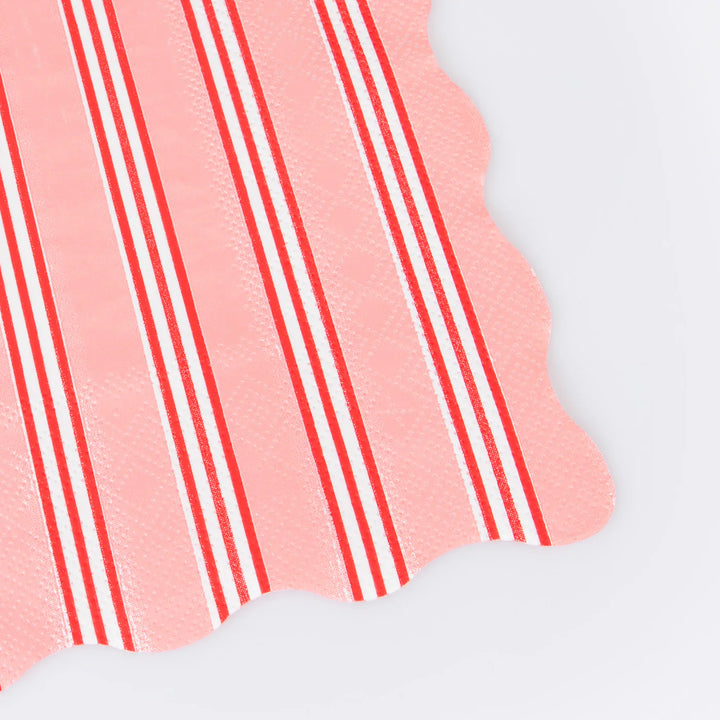 Meri Meri | Festive Stripe Large Napkins | Shut the Front Door