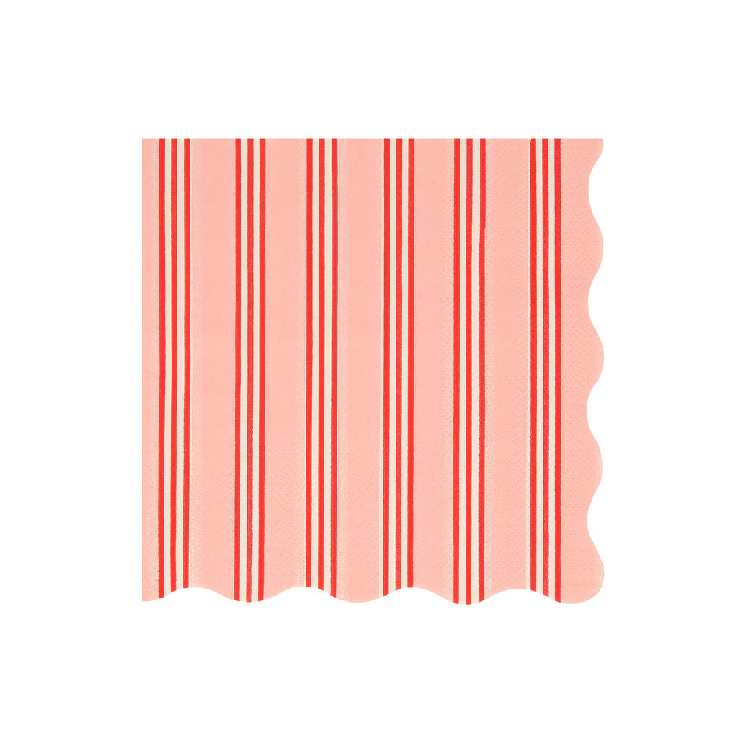 Meri Meri | Festive Stripe Large Napkins | Shut the Front Door