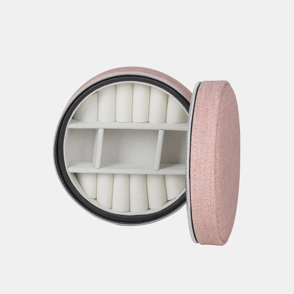 Antigone | Sofia Round Jewellery Box - Pink | Shut the Front Door