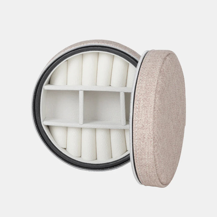 Antigone | Sofia Round Jewellery Box - Beige | Shut the Front Door