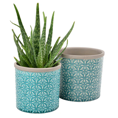 Burgon & Ball | Glazed Pot - Tuscany Small Blue | Shut the Front Door