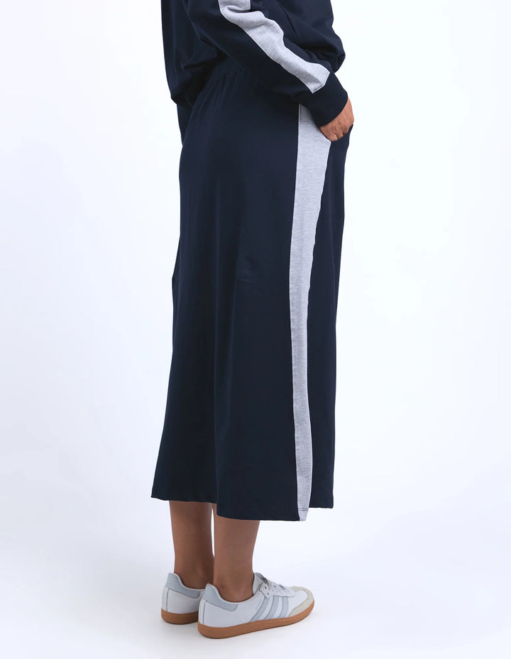 Elm Knitwear | Sloane Fleece Skirt - Navy | Shut the Front Door