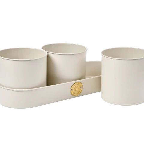 Burgon & Ball | Sophie Conran - Herb Pots Buttermilk | Shut the Front Door