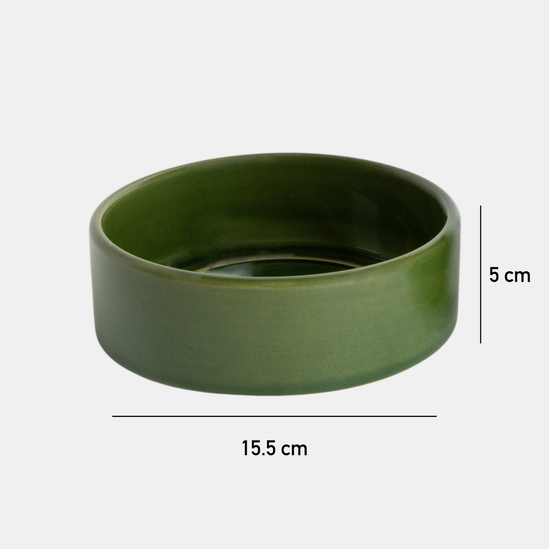 Antigone | Pet Bowl Medium - Olive Matt | Shut the Front Door