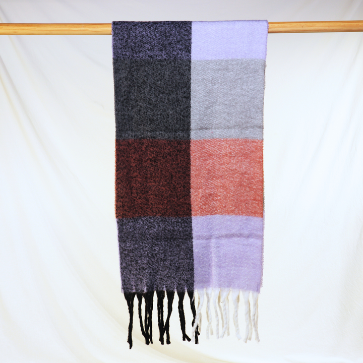 Antigone | Arlo Check Scarf - Lilac | Shut the Front Door