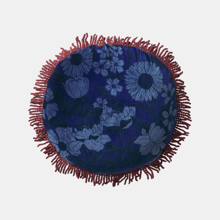 SAGE & CLARE | Bernanda Velvet Cushion - Lapis | Shut the Front Door