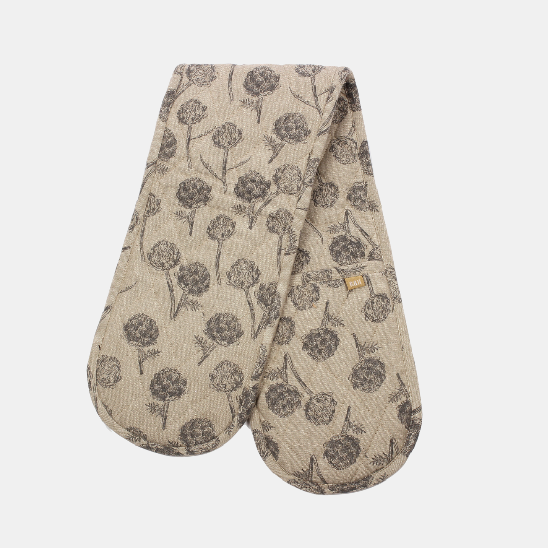 Raine & Humble | Artichoke Double Oven Glove - Charcoal | Shut the Front Door