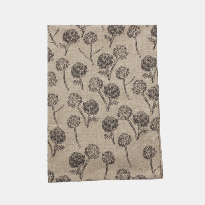 Raine & Humble | Artichoke Tea Towel - Charcoal | Shut the Front Door