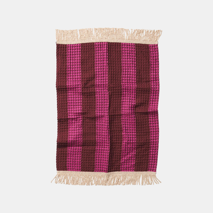 SAGE & CLARE | Zelia Waffle Hand Towel - Bougainvillea | Shut the Front Door