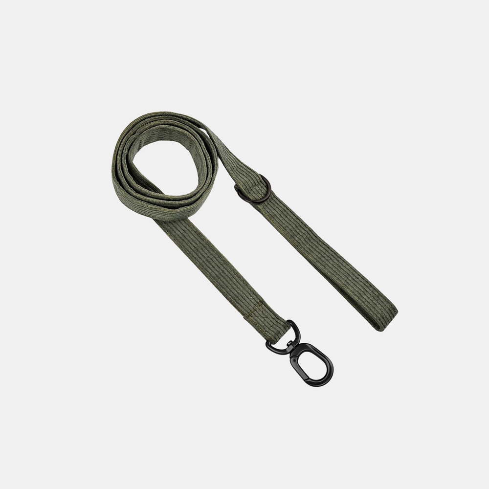 Antigone | Pet Leash Cordroy Green - Medium | Shut the Front Door