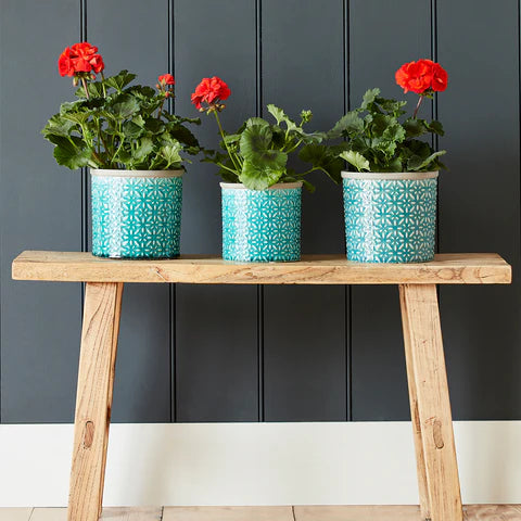 Burgon & Ball | Glazed Pot - Tuscany Small Blue | Shut the Front Door