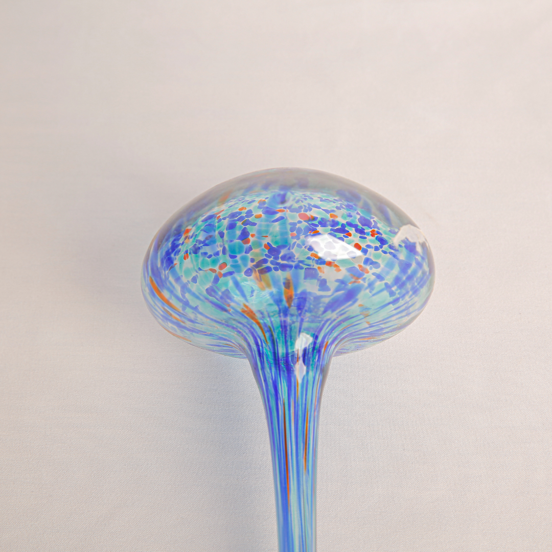 Garcia | Glass Plant Feeder Mushroom - Blue | Shut the Front Door