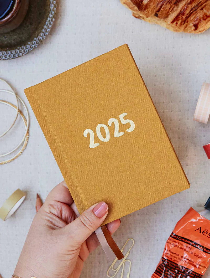 Write to Me Stationery | 2025 Pocket Planner - Mustard | Shut the Front Door