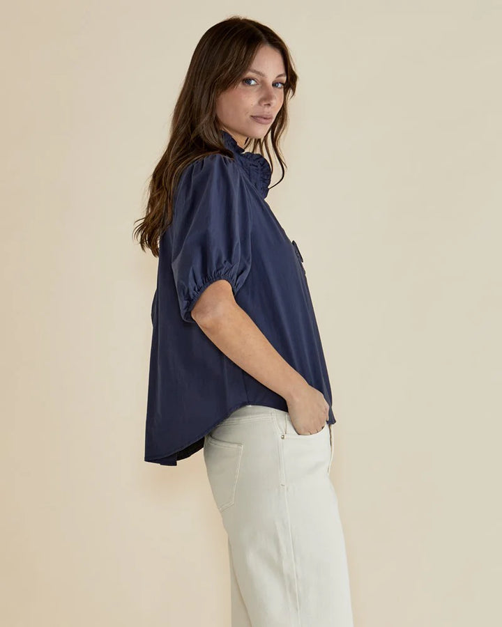 Betty Basics | Avery Blouse - French Blue | Shut the Front Door