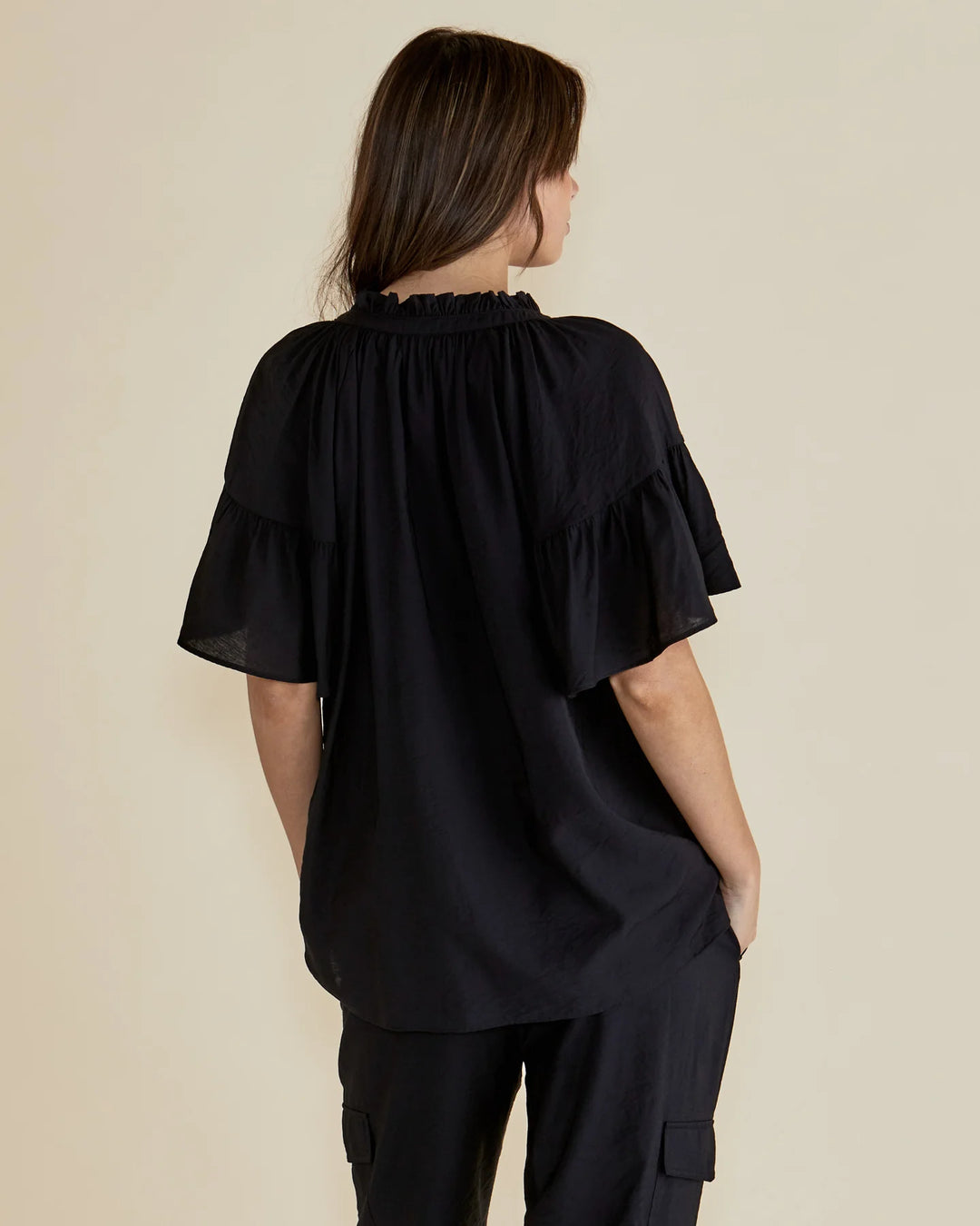 Betty Basics | Vivienne Blouse - Black | Shut the Front Door