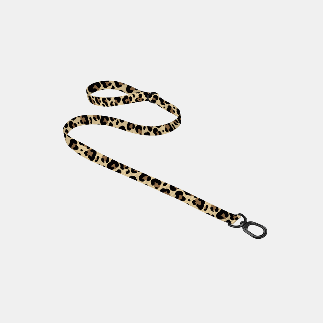 Antigone | Pet Leash Animal Print Black/Brown - Medium | Shut the Front Door