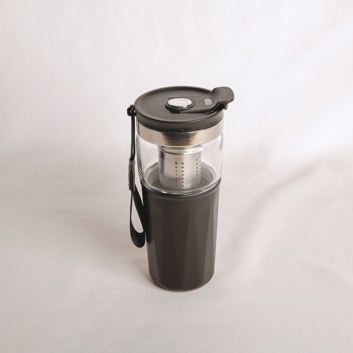 Antigone | Insulated Travel Infuser Mug - Black | Shut the Front Door