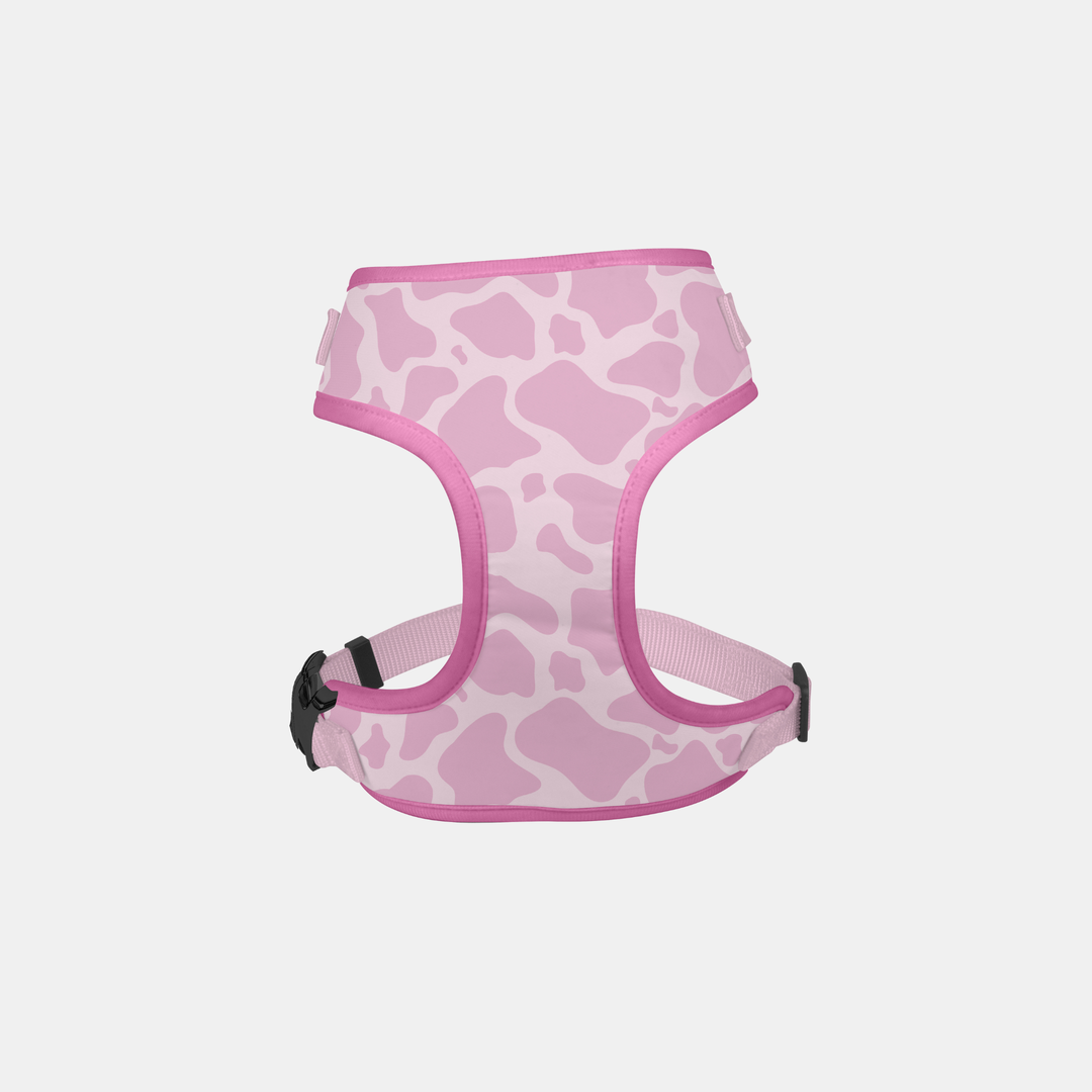 Antigone | Pet Harness Animal Print Pink - Medium | Shut the Front Door