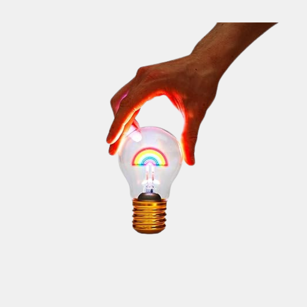 Stellar Haus | Rainbow Lightbulb Lamp USB Recharge | Shut the Front Door