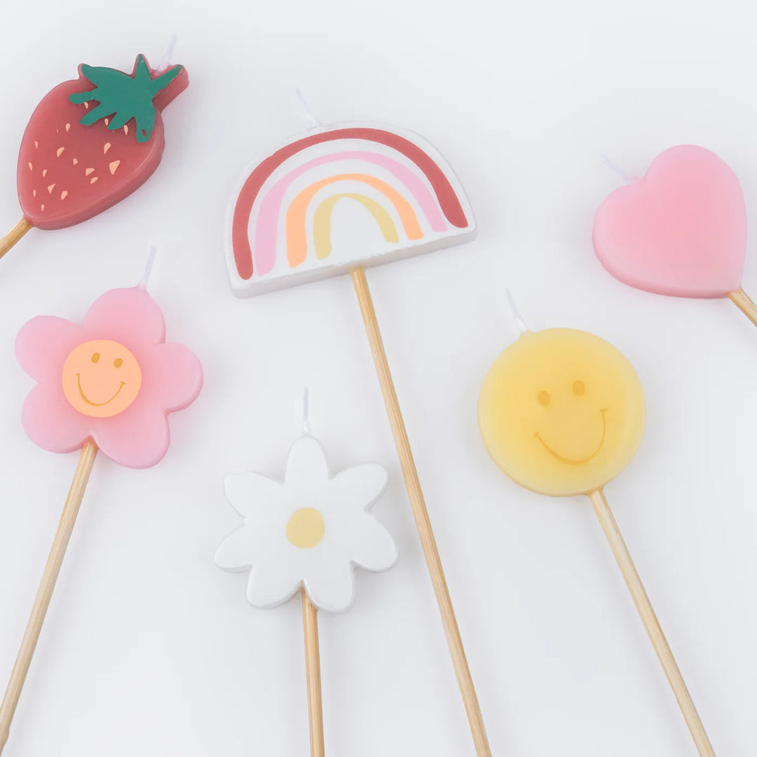 Meri Meri | Happy Face Icons Candles | Shut the Front Door