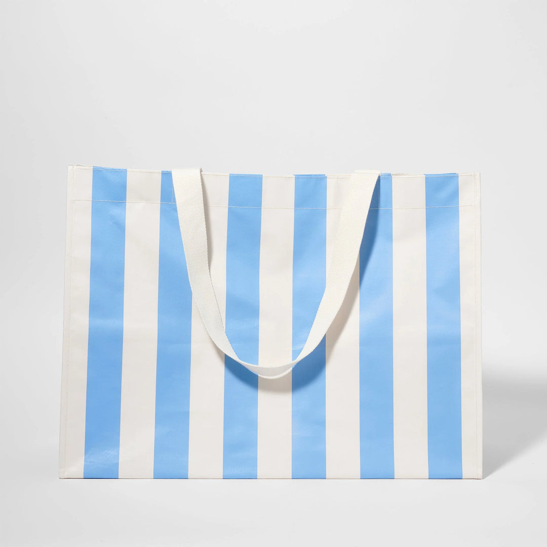 Sunnylife | Carryall Beach Bag - Le Weekend Mid Blue-Cream | Shut the Front Door