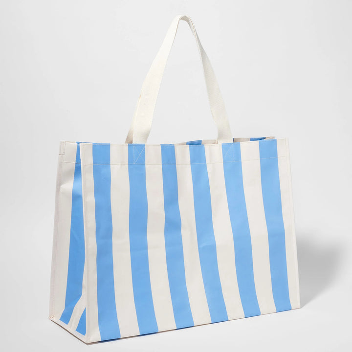 Sunnylife | Carryall Beach Bag - Le Weekend Mid Blue-Cream | Shut the Front Door