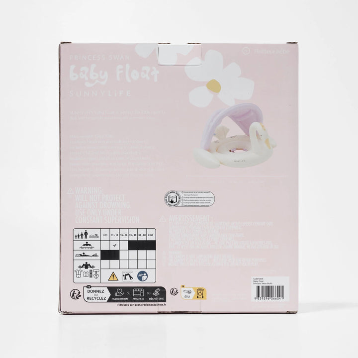 Sunnylife | Baby Float - Princess Swan Multi | Shut the Front Door