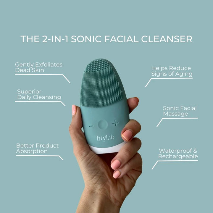 BTYLab | 2-in-1 Sonic Cleanser - Sea | Shut the Front Door